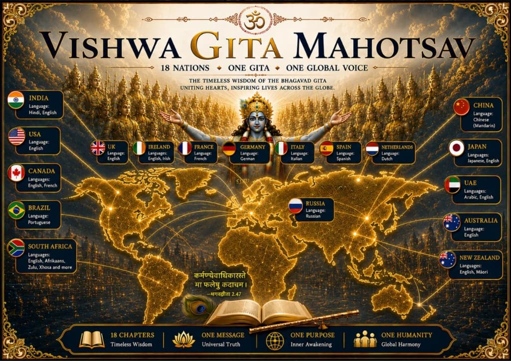 Bhagavad Gita Vishwa Mahotsav — 18 Countries